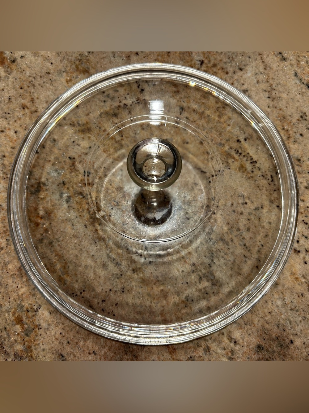 Pyrex #G-24-C Clear Glass Lid 8”inner dia. Fits Vtg #024 & Corning F-1-B 2Liter